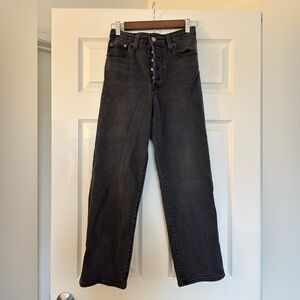 Women’s Levi’s Ribcage  Black Jeans